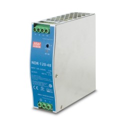 NDR-120-48 120w 48V DC Din-Rail Power Supply w/ adjustable 48-56V DC Output