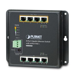 WGS-804HP - 8-Port 10/100/1000T Wall Mounted Gigabit Ethernet Switch with 4-Port PoE+