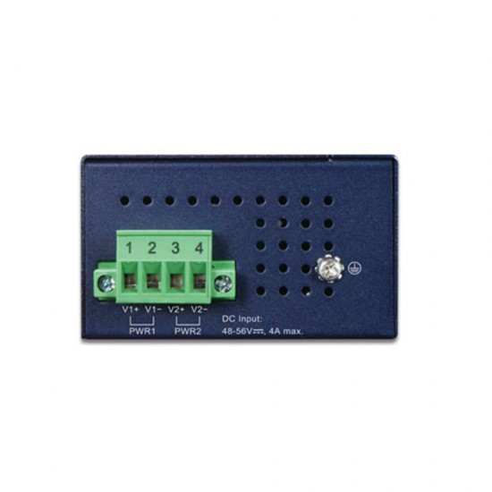 IPOE-270 Industrial 2-port Multi-Gigabit 802.3bt PoE++ Injector Hub  (48 to 56VDC Input)