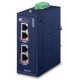 IPOE-270 Industrial 2-port Multi-Gigabit 802.3bt PoE++ Injector Hub  (48 to 56VDC Input)